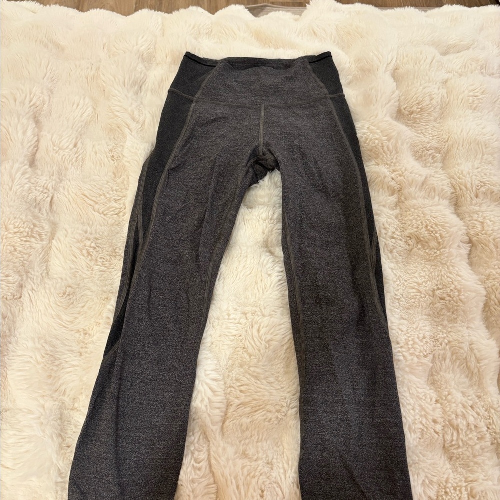 lululemon athletica Gray and Black Leggings